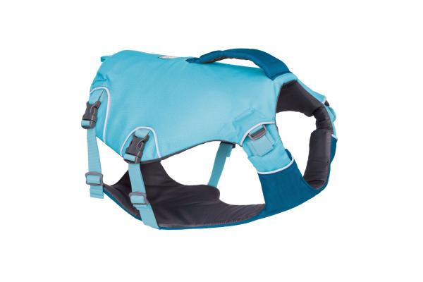 Ruffwear Confluence Hunde-Schwimmweste Biolumin Blue Gr. XS